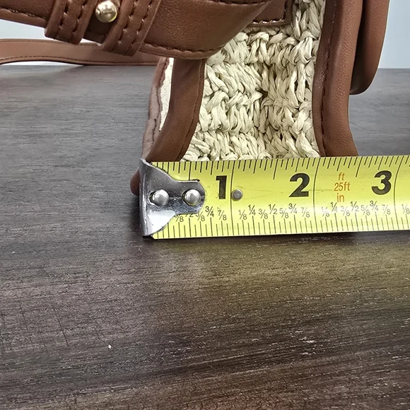 NWOT Ann Taylor LOFT Raffia Shoulder Bag/Crossbody - Picture 10 of 12